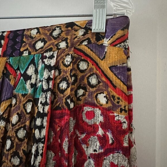 Vintage Cherry Creek Colorful Patterned Boho Maxi Skirt Women's Size Large/XL - Picture 5 of 15